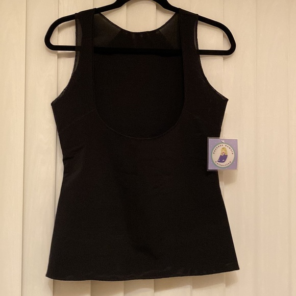 Suzanne Somers Collection ‘hold it in’ Cami tank black medium low back - Picture 6 of 8